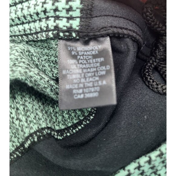 Kerrits Knee Patch Performance Tight Equestrian Pants Black Green Girl's XL - Picture 9 of 9